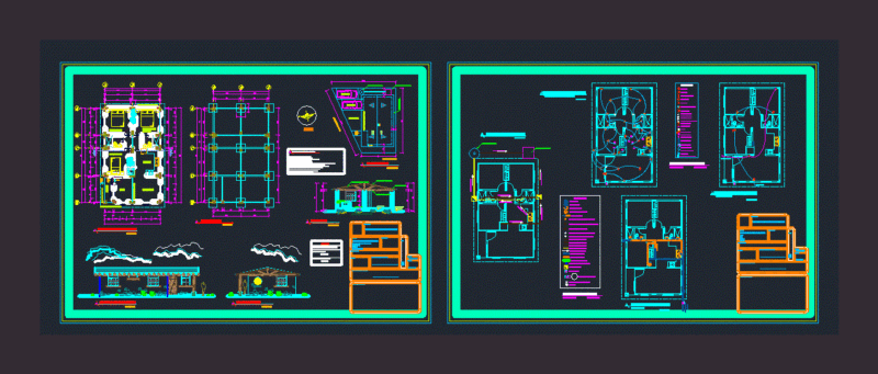 Chalet DWG Plan for AutoCAD