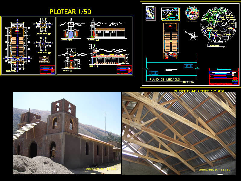 Chapel - Planes DWG Section for AutoCAD • Designs CAD