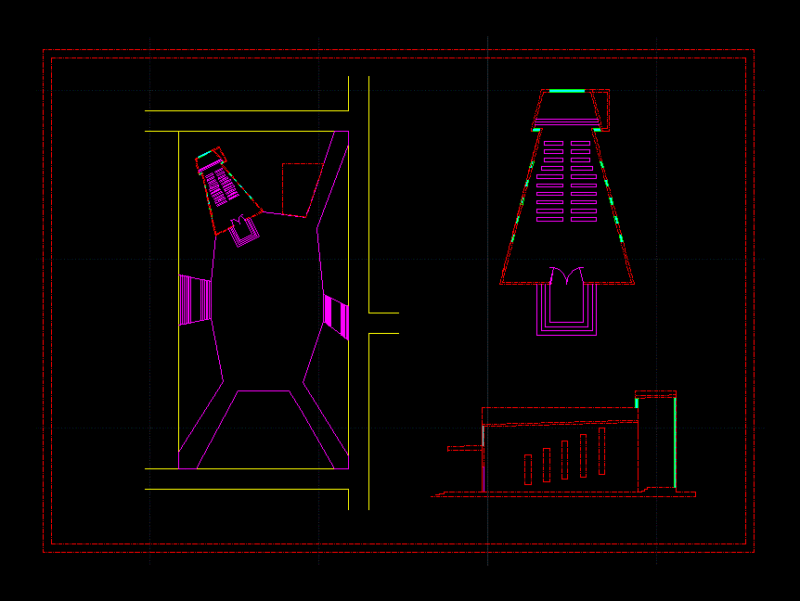 Chapel Map DWG Block for AutoCAD