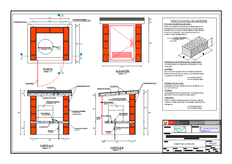 Chlorination Booth DWG Block for AutoCAD