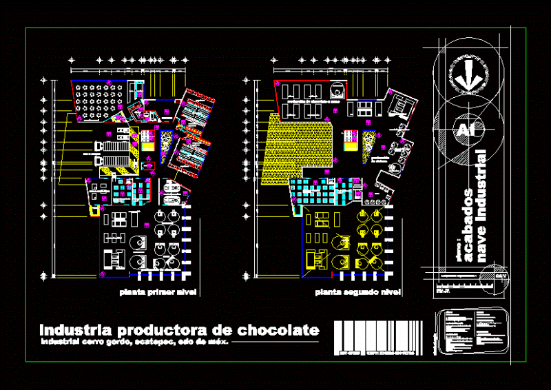 Chocolate Manufacturing Plant DWG Block for AutoCAD
