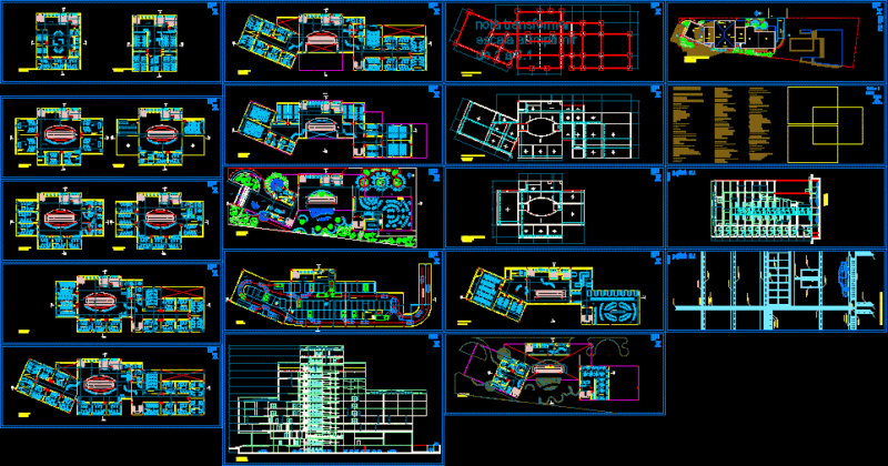 Chorrillos Campus DWG Section for AutoCAD