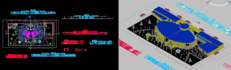 Church – Project – 3D DWG Full Project for AutoCAD