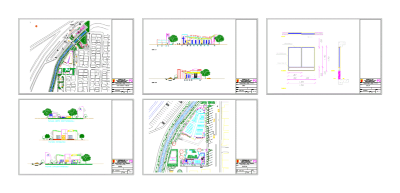 Church And Parish House DWG Section for AutoCAD