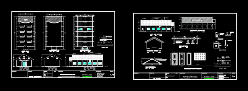 Church DWG Block for AutoCAD