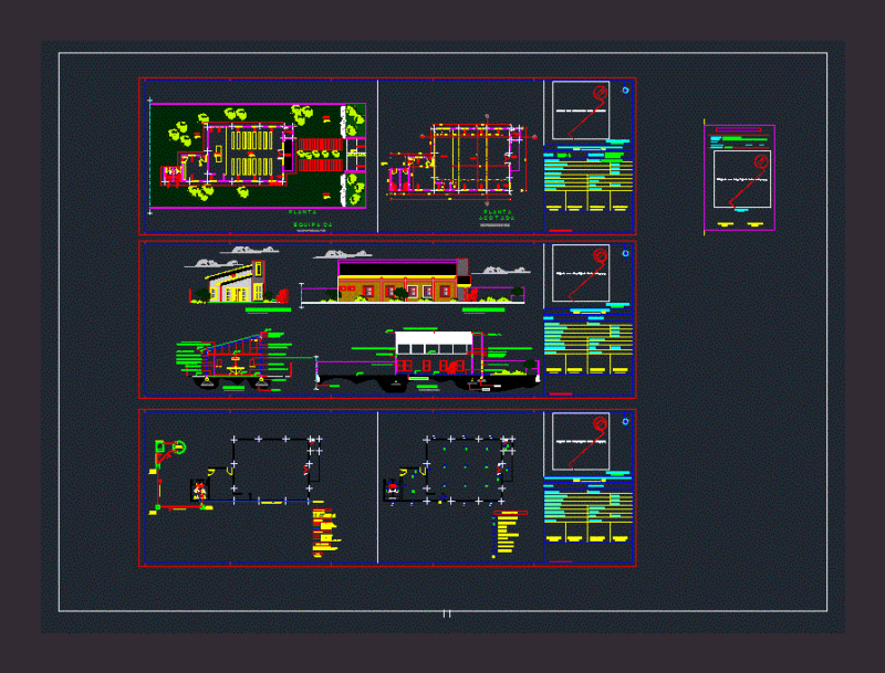 Church DWG Block for AutoCAD