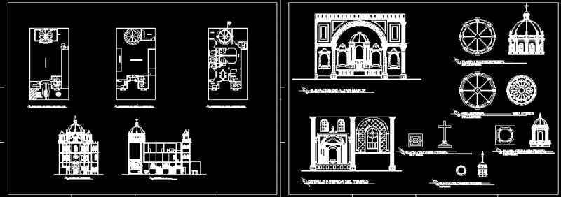 Church DWG Detail for AutoCAD