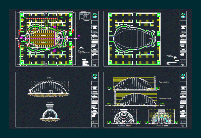Church DWG Plan for AutoCAD