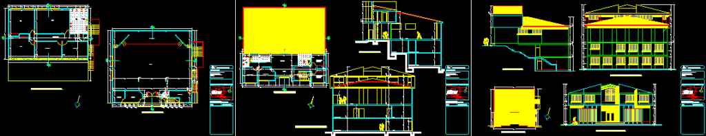 Church DWG Section for AutoCAD