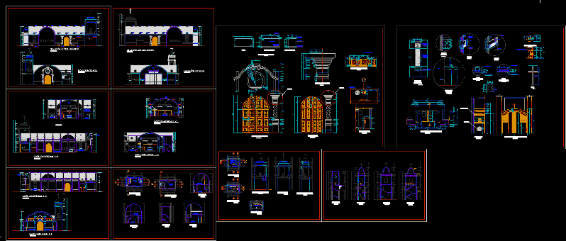 Church In Vault DWG Detail for AutoCAD • Designs CAD