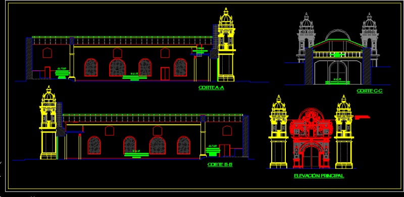 Church Of Chincha DWG Full Project for AutoCAD