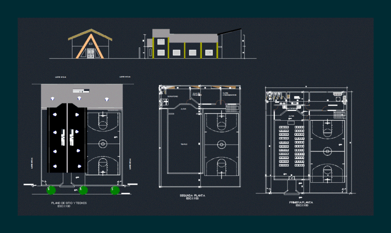 Church Sports Field DWG Plan for AutoCAD