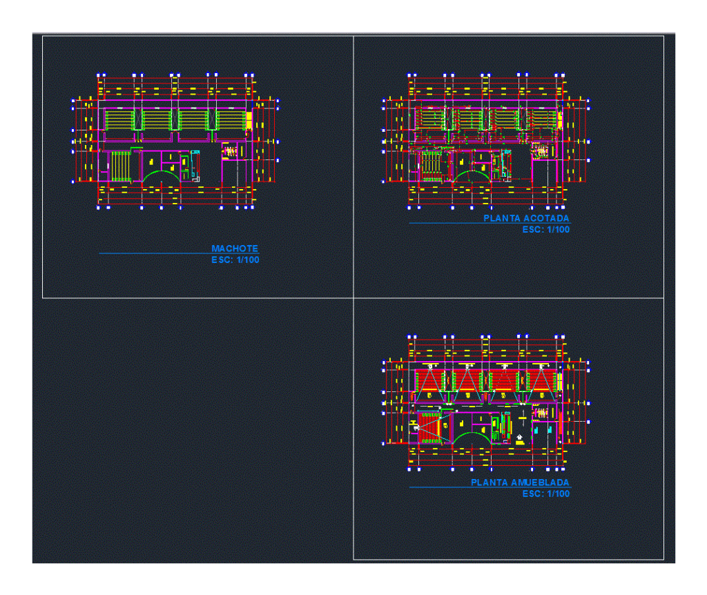 Cinema DWG Block for AutoCAD