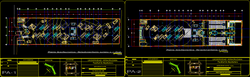 Cinema Parking DWG Section for AutoCAD