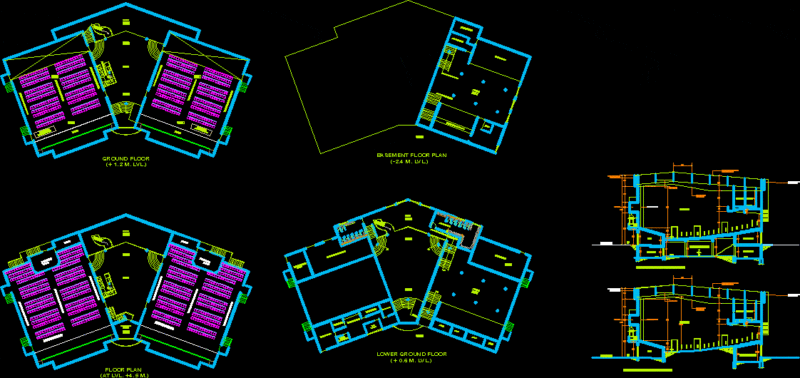 Cineplex DWG Plan for AutoCAD