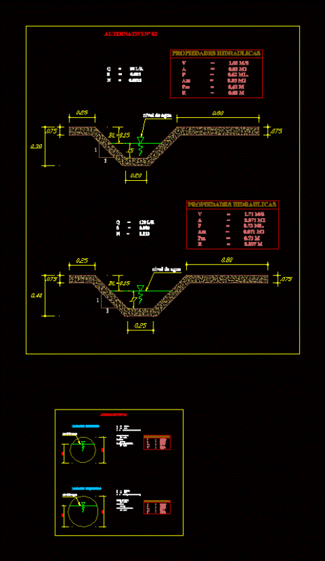 Circular Channel DWG Block for AutoCAD