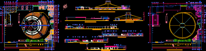 Circus DWG Section for AutoCAD