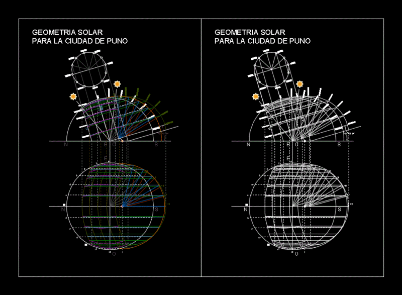 City Solar Geometry Shock DWG Block for AutoCAD