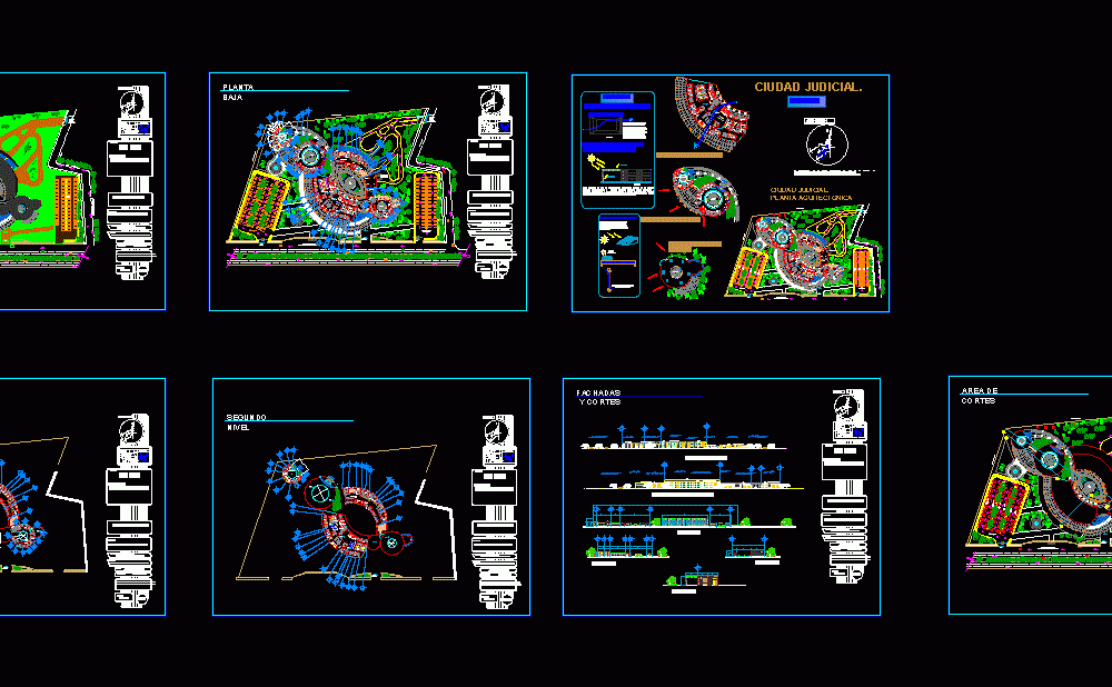 Ciudad Judicial DWG Block for AutoCAD • Designs CAD