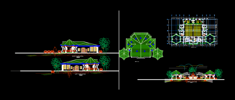 Civic Center DWG Block for AutoCAD