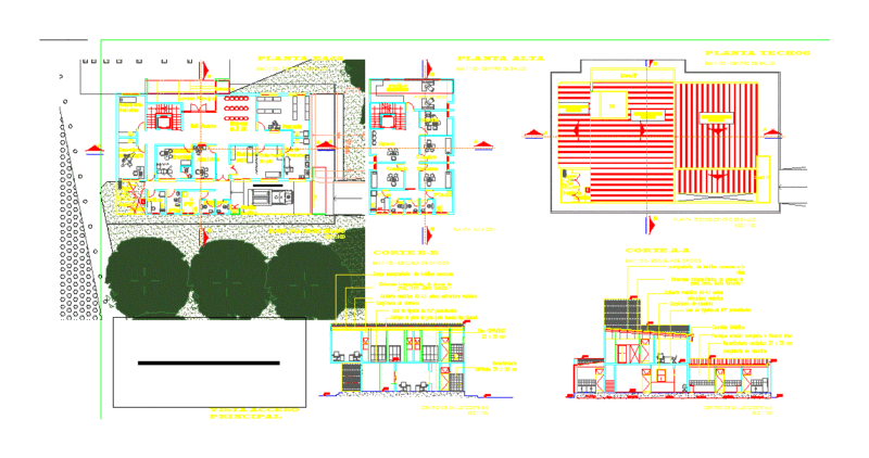 Civic Center DWG Section for AutoCAD