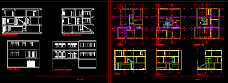 Classic Style House – Bogota DWG Section for AutoCAD