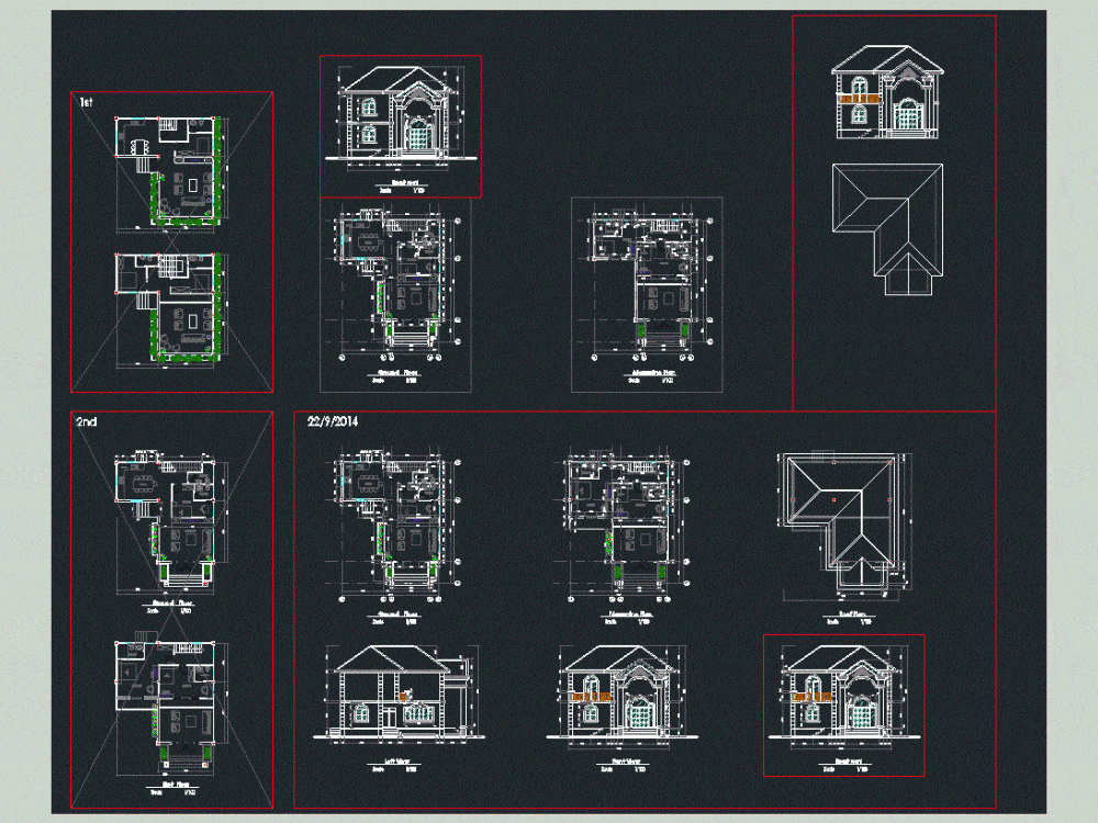 house autocad drawing