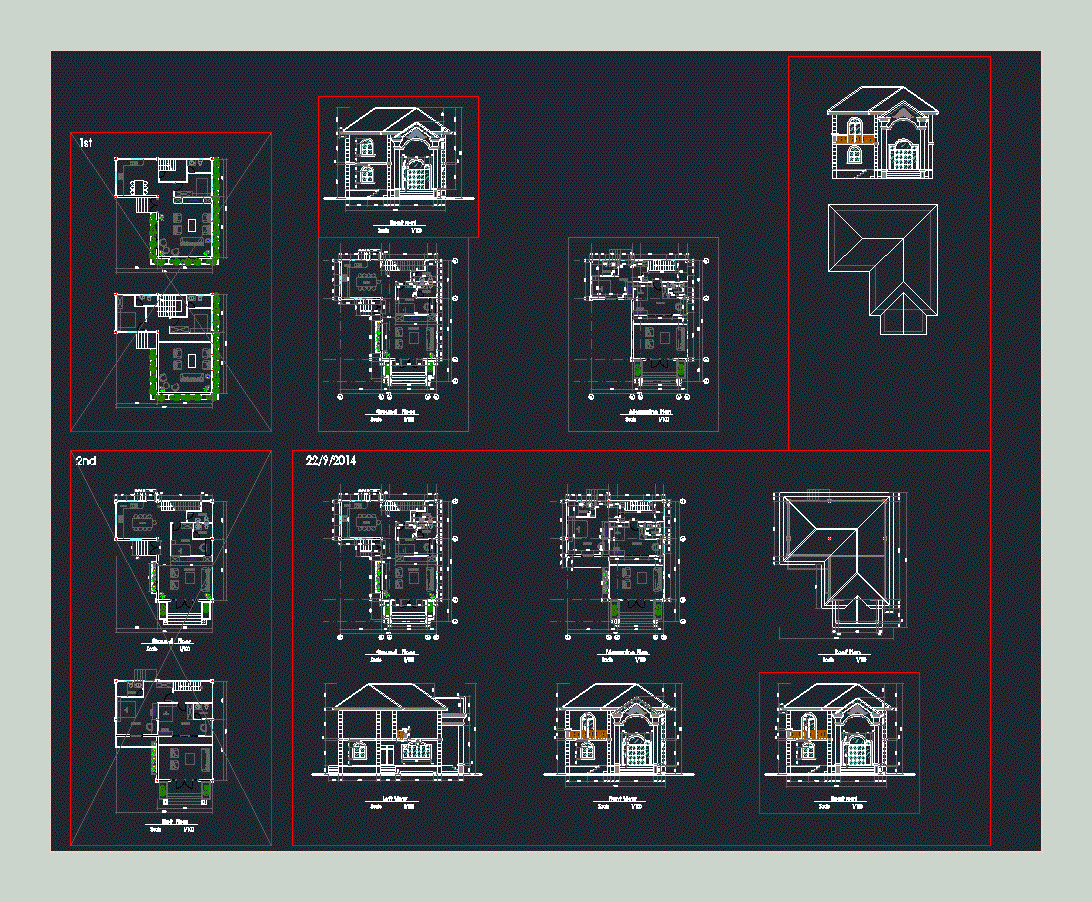 Classic Villa DWG Block for AutoCAD • Designs CAD