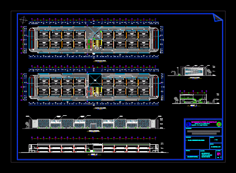 Classroom Block DWG Block for AutoCAD