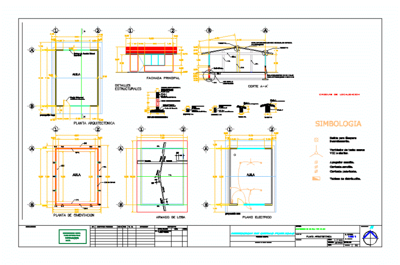Classroom DWG Block for AutoCAD