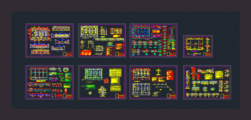 Classroom Lab DWG Full Project for AutoCAD