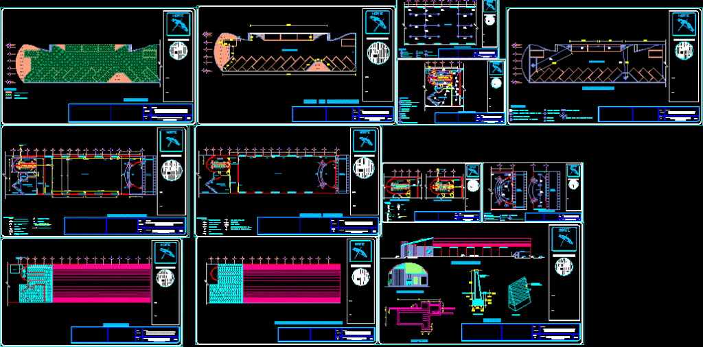 Classroom Multiple Uses DWG Section for AutoCAD