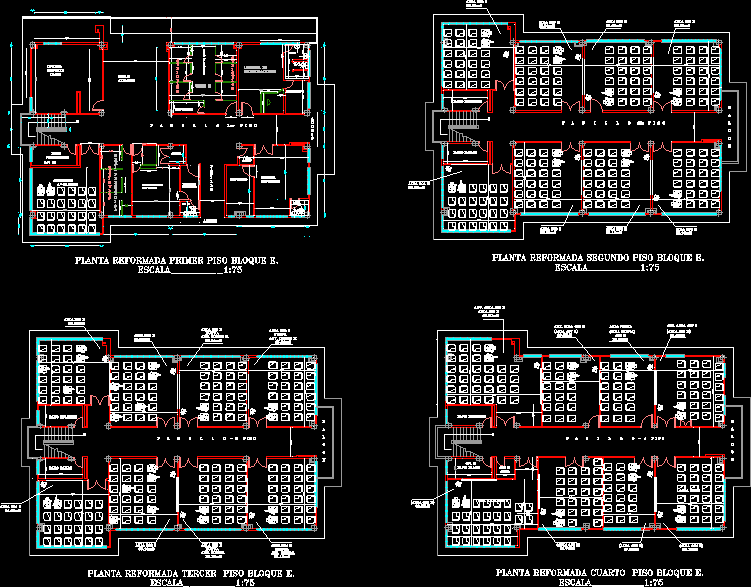 Classrooms - University DWG Block for AutoCAD • Designs CAD block diagram of computer 