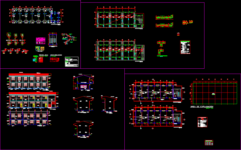 Classrooms And Administration DWG Plan for AutoCAD
