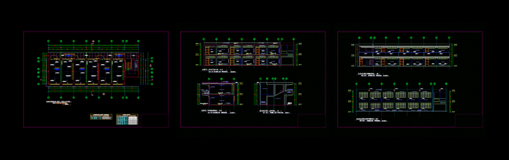 Classrooms DWG Block for AutoCAD
