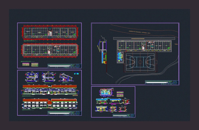 Classrooms DWG Block for AutoCAD