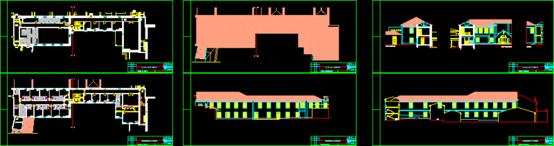 Cloister DWG Elevation for AutoCAD