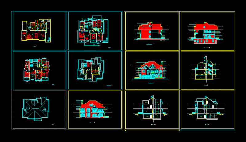 Club House DWG Block for AutoCAD