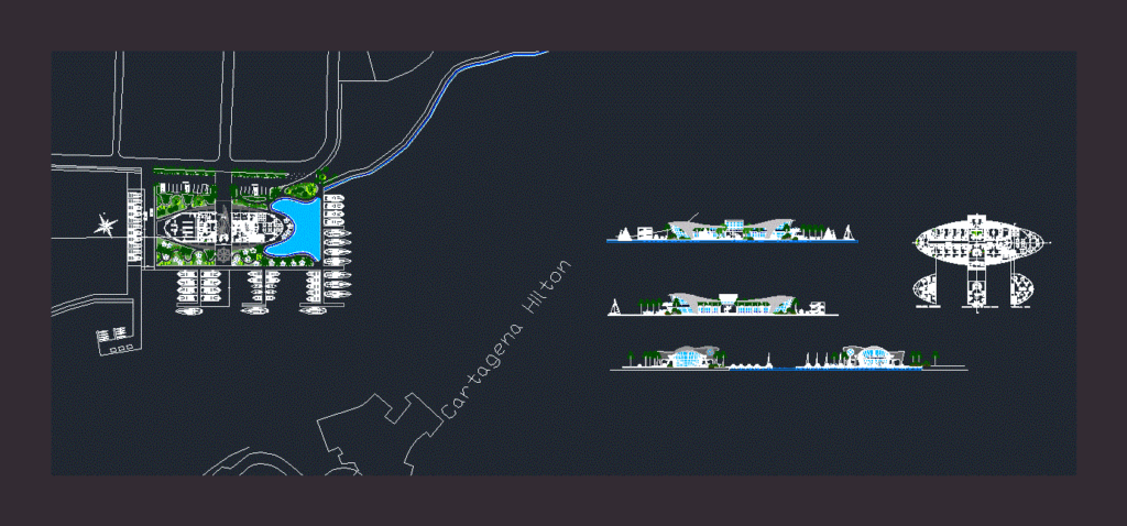Club Nautico DWG Plan for AutoCAD