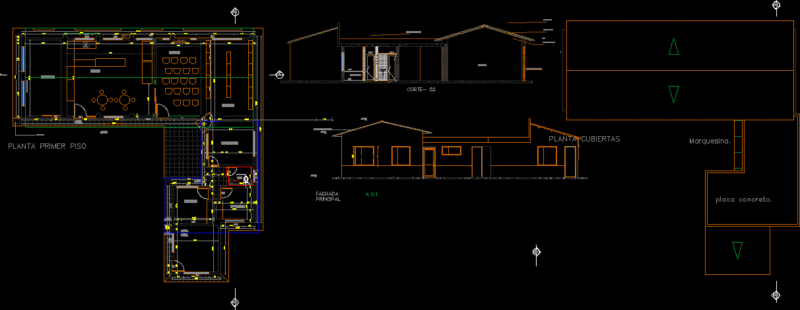 Clubhouse Common Area, Condominium DWG Plan for AutoCAD