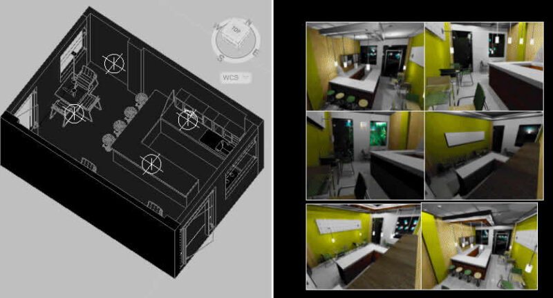 Coffee Bar 3D DWG Model for AutoCAD