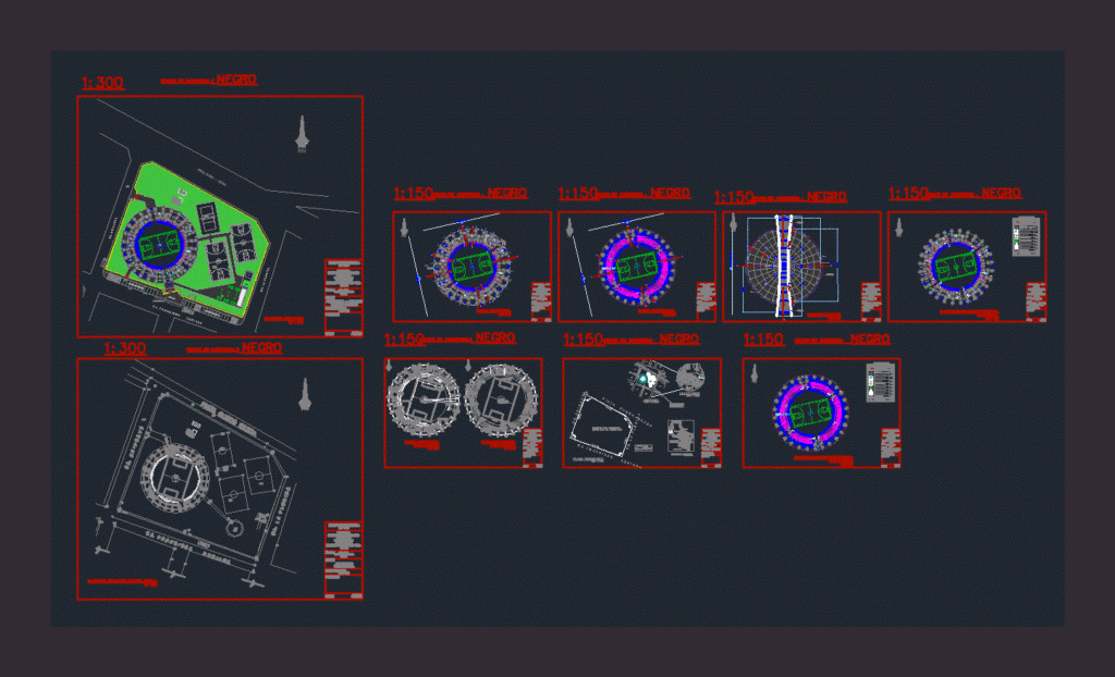 Coliseum DWG Plan for AutoCAD