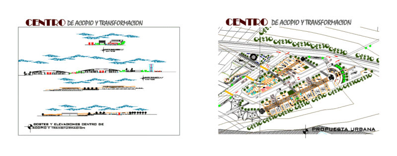Collection Center DWG Plan for AutoCAD