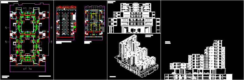 Collective Housing Building DWG Detail for AutoCAD