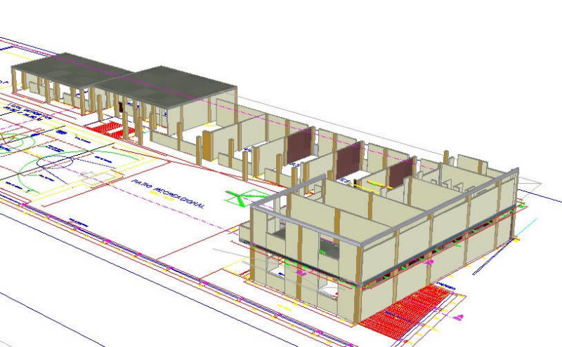 College 3D DWG Model for AutoCAD