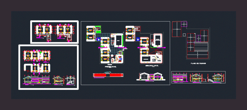 College DWG Block for AutoCAD