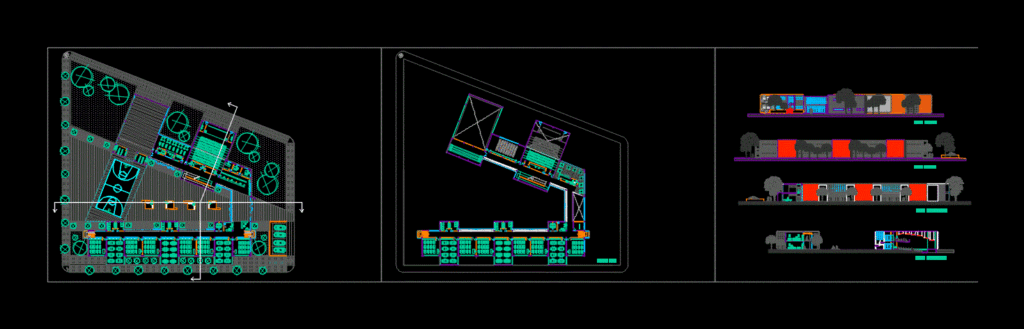 College DWG Block for AutoCAD