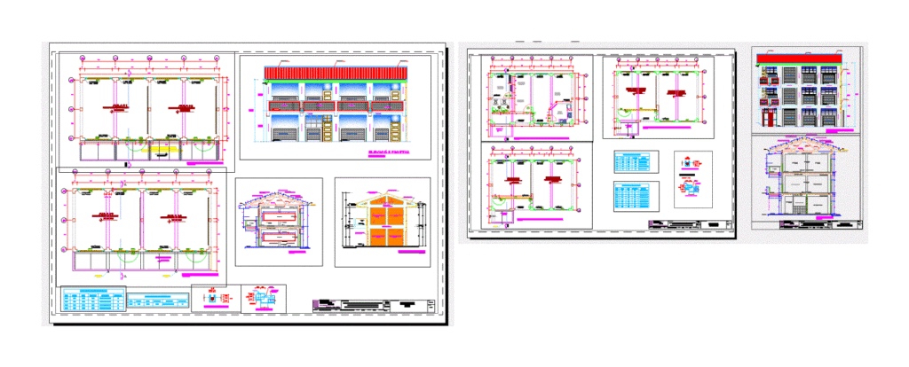 College DWG Block for AutoCAD