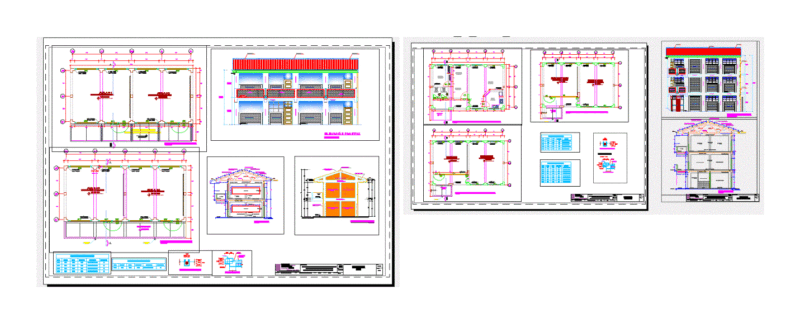 College DWG Block for AutoCAD