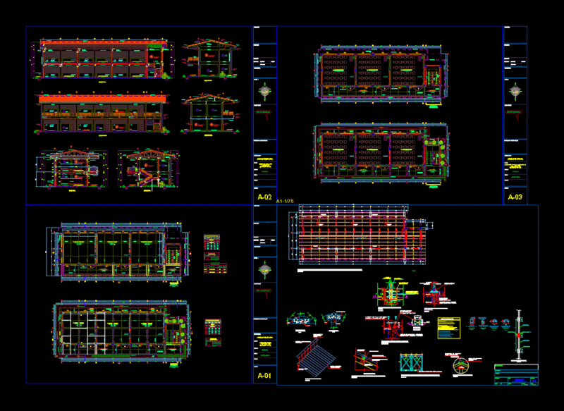 College Of Two Levels DWG Block for AutoCAD
